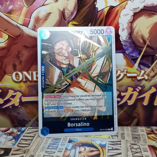 One Piece Borsalino card near mint
