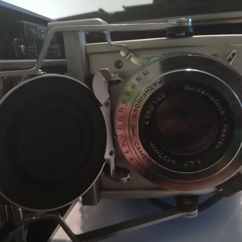 Polaroid 110A Pathfinder camera used with leather case