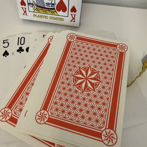 Jumbo Playing Cards plastic coated, large size