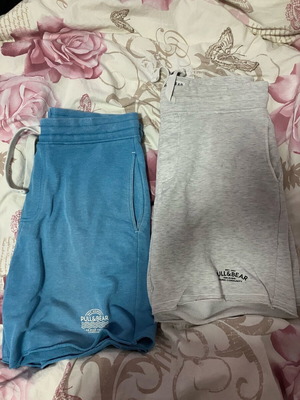 Pull&Bear men's shorts like new, size S, gray and blue