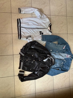 Girls' jackets pack of 3 used, size 14, spring/autumn