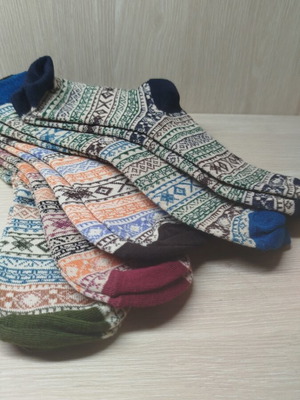 Winter socks new, set of 5 pairs cotton