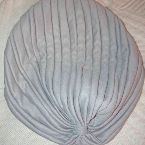 Turban new, pack of 2, light gray and leopard print