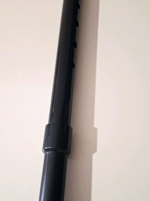 Irish Whistle in D like new, plastic, black