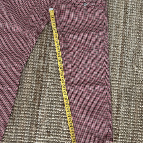 Cycle Y2K low-rise 3/4 pants red black new