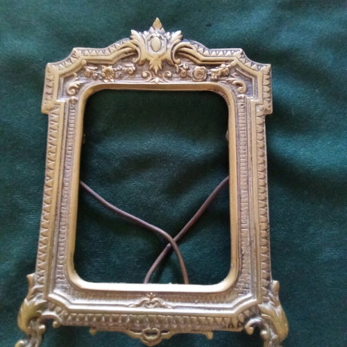 Antique brass photo frame used