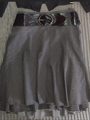 Sisley Y2K midi striped layered skirt like new, size M