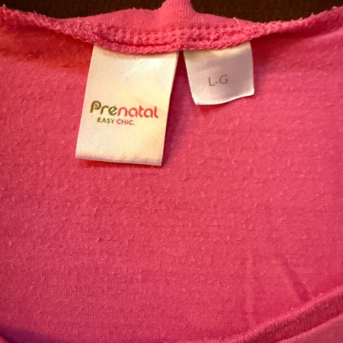 Prenatal nursing shirt pink used, size M-L, Summer Time