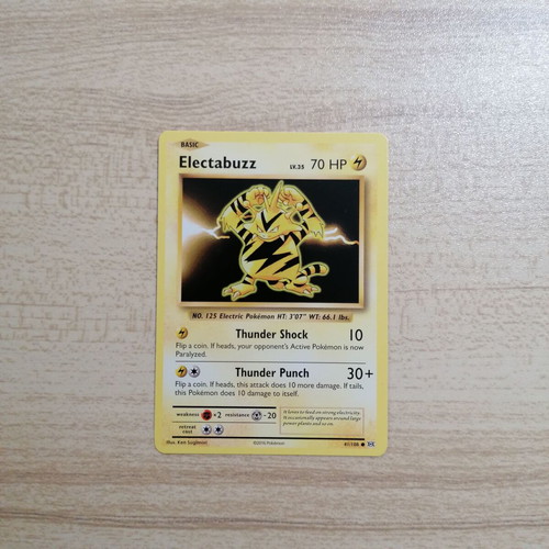 Pokémon Electabuzz Card Evolutions 2016 new Common 41/108