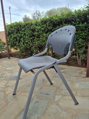 Καρέκλες φροντιστηρίου σαν καινούργιες, πακέτο 20, γκρι ανθρακί