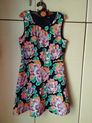 Oasis floral dress XL 100% cotton, new, lined