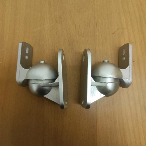 Speaker wall mounts silver, unused, plastic