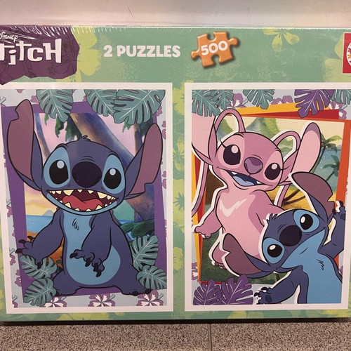 Stitch Educa 2 puzzles 500 pieces new