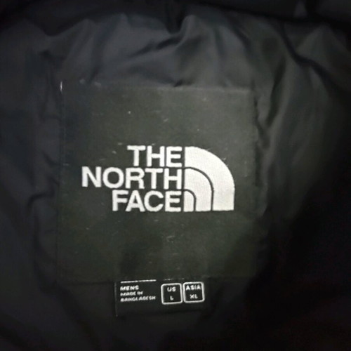 The North Face 1996 Nuptse Puffer Jacket new, size large, black and white