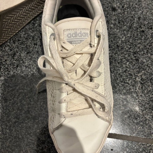 Παπουτσάκια Adidas αθλητικά μεταχειρισμένα με δαντέλα νούμερο 37,5 μπεζ
