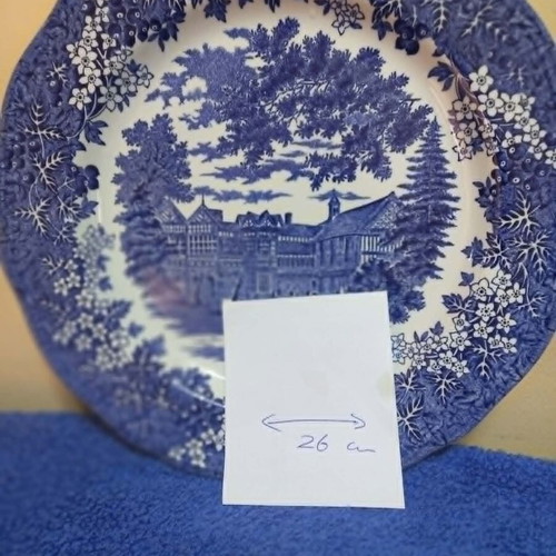 Vintage J&G Meakin Merrie England Plate used, ironstone with Bramall Hall design