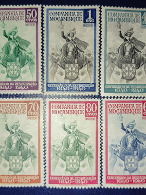 Portugal Mozambique 1940 stamp set mint condition