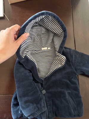 Dark blue sweatshirt used for 6-9 months, size 68