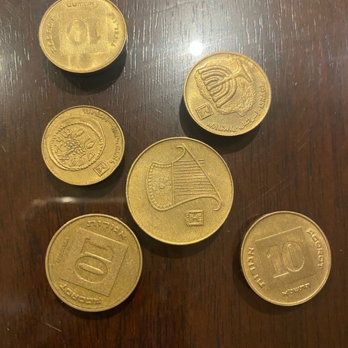 Collection of old coins used, 67 pcs, from various countries