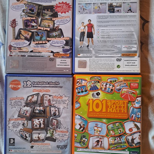 Eye Toy PlayStation 2 PS2 bundle used with manuals and boxes
