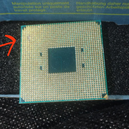 AMD Ryzen 3 4100 CPU used, with two pins cut