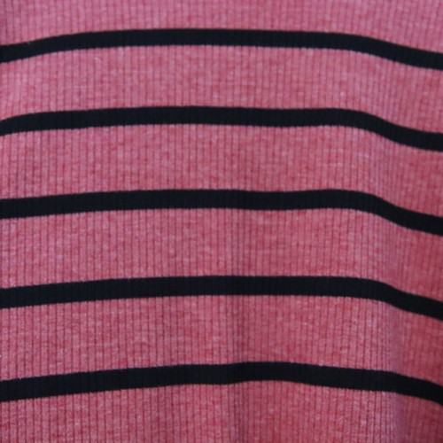 Attrattivo striped dress used, burgundy with black