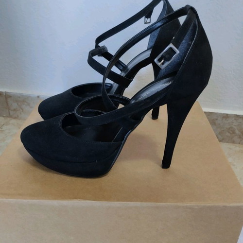 Stefania high heels used, black, heel 11cm, platform 2.5cm, size 38
