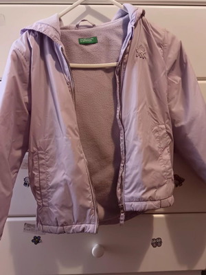 Benetton windbreaker jacket for girls, like new, purple