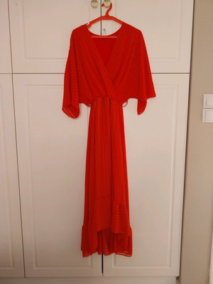 Long red dress like new, New Collection, size M/L