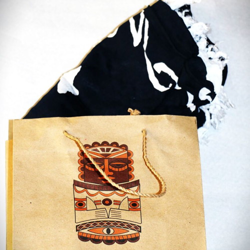 Handmade Japan Batik Silk and Cotton Pareo Scarf SAR118
