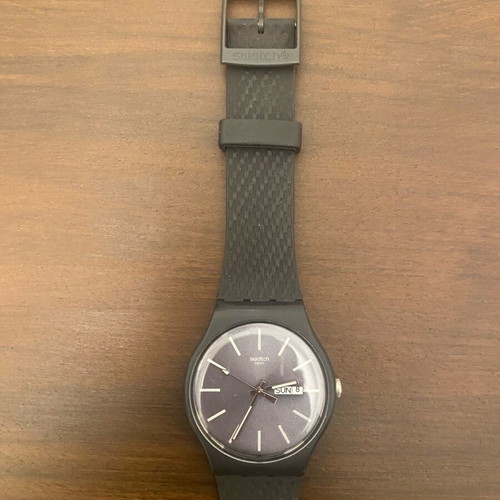 Swatch Bricagris Dark Grey Rubber Strap ρολόι σαν καινούργιο