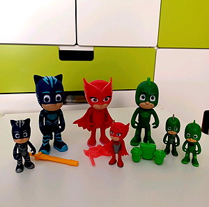 Pj Masks - 7 ΤΕΜ. Πιτζαμοήρωες Deluxe Φιγούρες