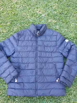 Blue Monclear jacket new, size L