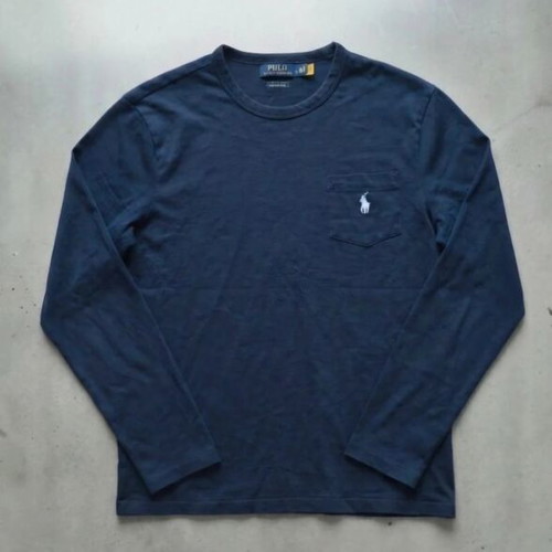Polo Ralph Lauren long sleeve pocket T-shirt, dark navy blue, medium