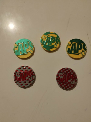Caps Buttons like new