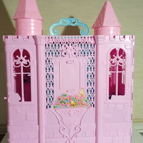 Barbie Fairy Tale Castle Swan Lake used