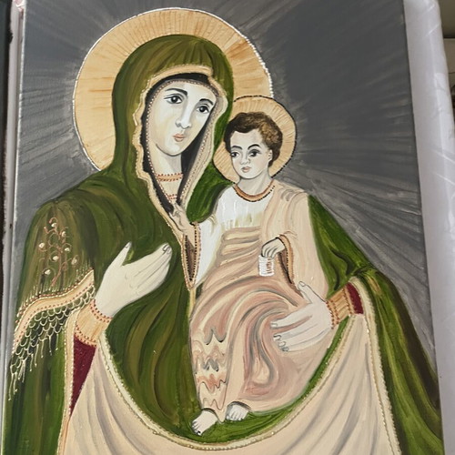 Oil painting on wood or fabric 70x50 cm