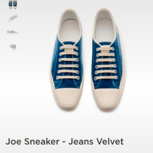 Joe Sneaker Jeans Velvet Emma Hope shoes used, size 38.5-39, beige and blue
