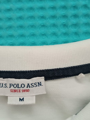 U.S. Polo Assn. polo shirt medium, white