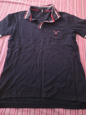Gianfranco Ferre Polo shirt used, size M, blue and red
