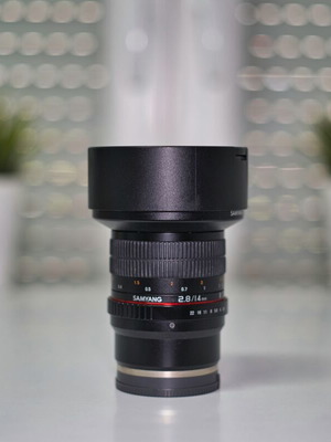 Samyang 14mm f/2.8 ED AS IF UMC lens for Sony E-Mount used