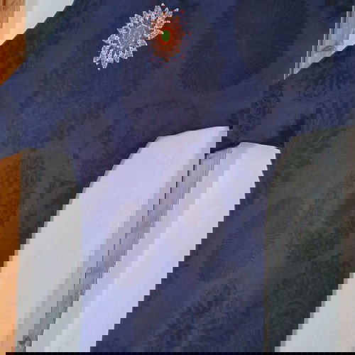 Desigual knitted dress XL like new, blue with colorful mandala patterns