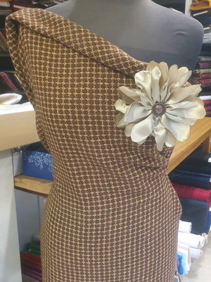 Fabric Handmade Boutonniere Pin new