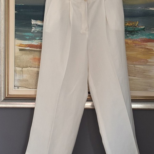 Massimo Dutti white palazzo pants size 44 XL like new