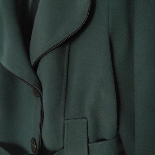 Cypress Green Coat with Detachable Hood and Belt used