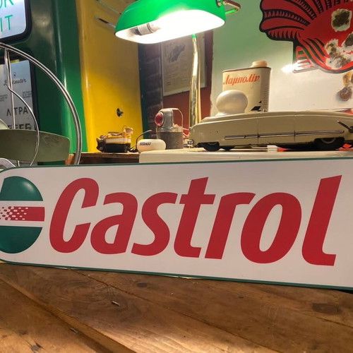 Castrol sign new made of thick plastic
