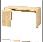  Malm IKEA γραφείο με συρόμενη επιφάνεια