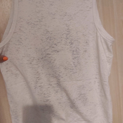 Sleeveless blouse used with large sleeve opening, size S