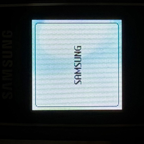 Samsung E1272 mobile phone, red