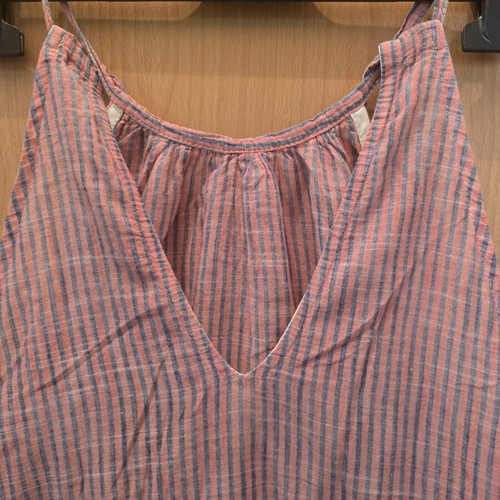 Billy Sabbado women's pink striped tank top like new, size S